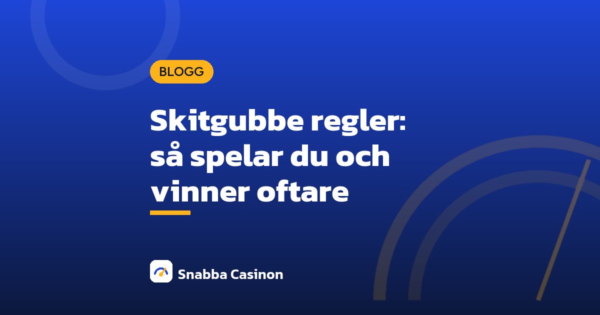 Skitgubbe regler: så spelar du och vinner oftare